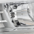 Halogen projector headlight mounting tab close-up for 2015-2017 Ford Expedition
