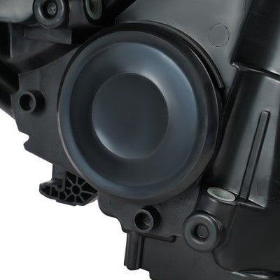 Driver side Black Halogen headlight close-up for 2015-2018 Ford Focus (view 10)