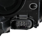 Passenger side Black Halogen headlight close-up for 2015-2018 Ford Focus (view 11)