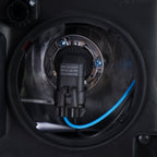 Halogen projector headlight mounting tab close-up for 2015-2022 GMC Canyon
