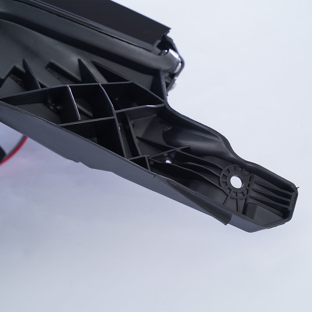Halogen projector headlight mounting tab close-up for 2014-2020 Chevy Impala