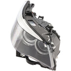 Passenger side Black Halogen Angel Eye headlight close-up for 2004-2010 BMW 5 Series E60 E61 (view 11)