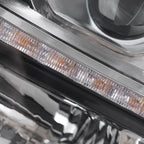 Halogen projector headlight turn signal close-up for 2015-2020 Chevy Tahoe