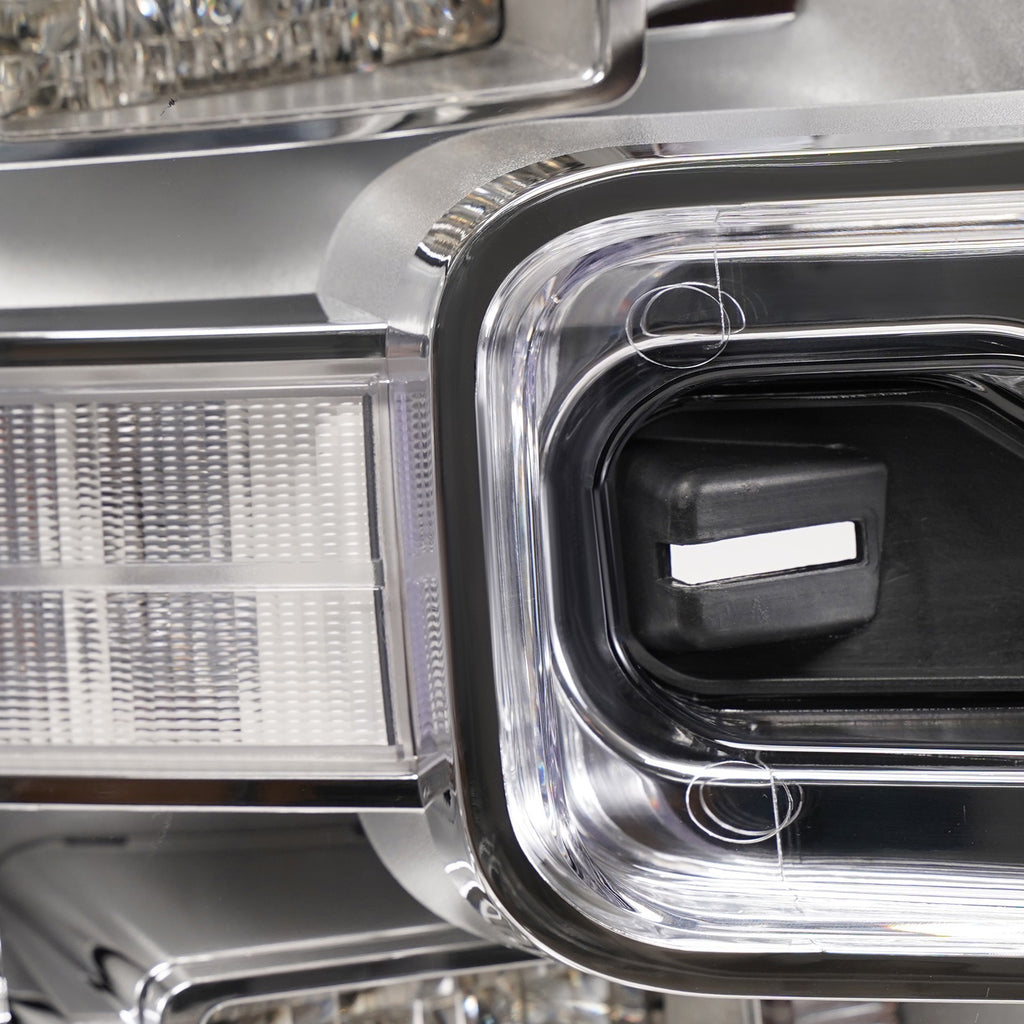 Led headlight back housing close-up for 2015-2017 Ford F-150