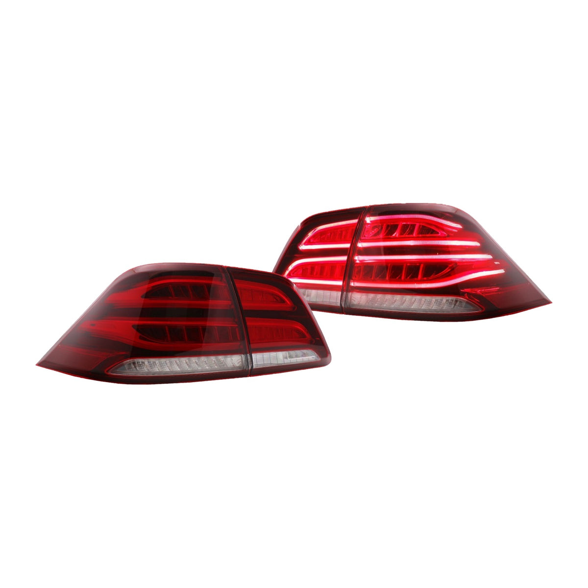 Facelift GLE Style LED Light Bar Tail Lights Set for Mercedes-Benz ML-Class W166 (2012-2015) - full set