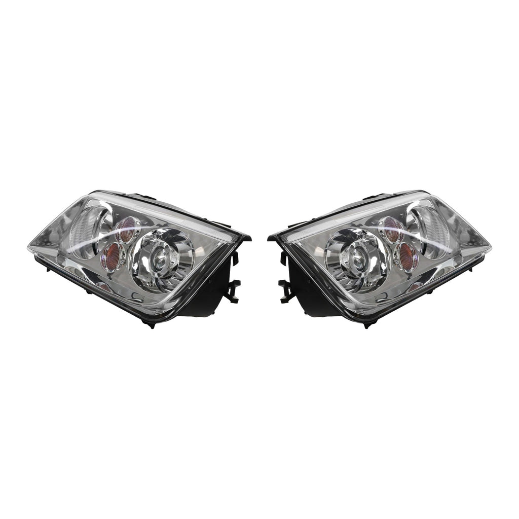 OE Xenon Style Chrome Projector Headlights for Volkswagen Jetta MK4 Halogen Models (1999-2004) - left and right pair