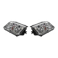 OE Xenon Style Chrome Projector Headlights for Volkswagen Jetta MK4 Halogen Models (1999-2004) - left and right pair