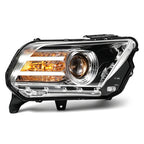 Projector headlight reflector close-up for 2010-2014 Ford Mustang
