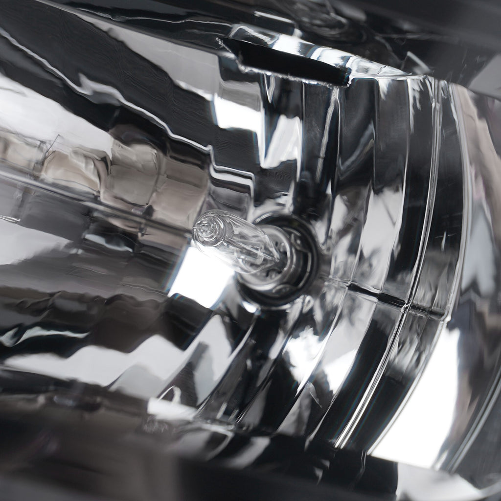 Halogen projector headlight back housing close-up for 2015-2020 Chevy Tahoe