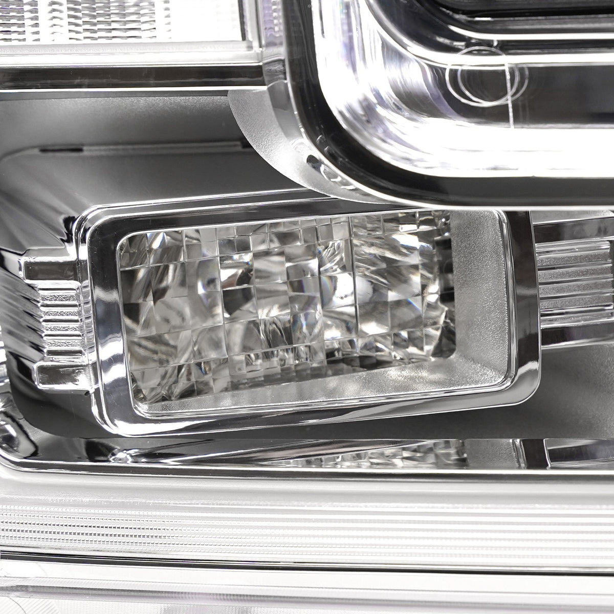 Led headlight DOT marking close-up for 2015-2017 Ford F-150