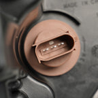 Led headlight DOT marking close-up for 2013-2019 Ford Taurus
