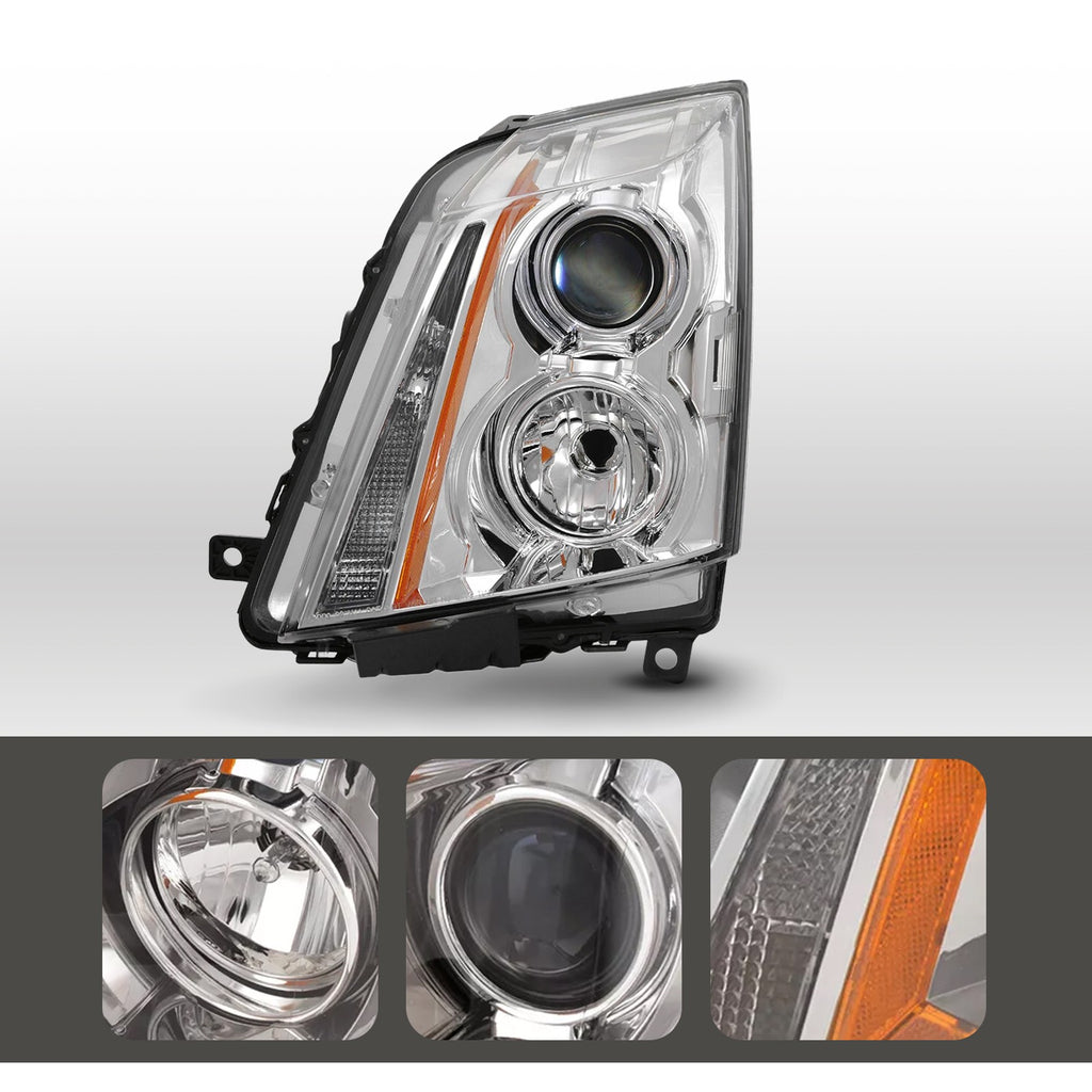 Halogen headlight back housing close-up for 2008-2014 Cadillac CTS