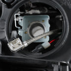 Hid headlight DOT marking close-up for 2014-2016 Jeep Grand Cherokee
