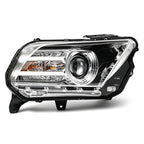 Projector headlight turn signal close-up for 2010-2014 Ford Mustang