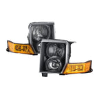 Black Halogen Headlights Pair for Jeep Commander (2006-2010)