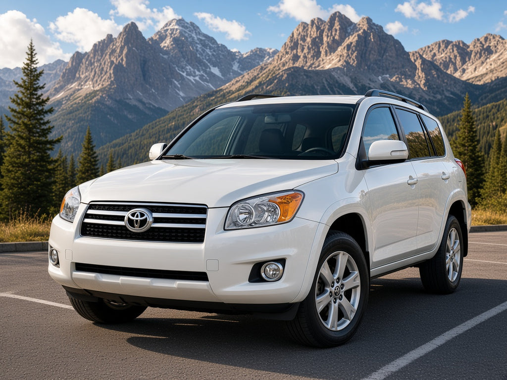 2009-2012 Toyota RAV4 with Chrome Halogen headlights installed