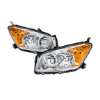 Chrome Halogen Headlights Pair for Toyota RAV4 (2009-2012)