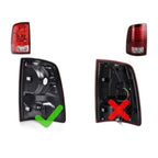 Black LED Tail Lights Pair for Ram 1500 2500 3500 (2009-2018)