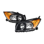 Black Halogen Headlights Pair for Toyota RAV4 (2009-2012)