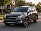 2009-2012 Toyota RAV4 with Black Halogen headlights installed