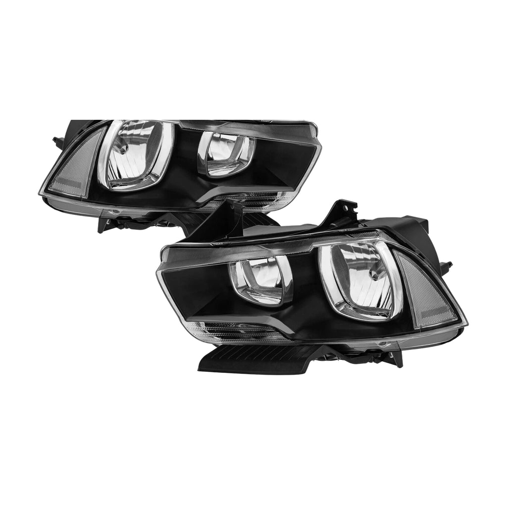 Black Halogen Headlights Pair for Dodge Charger (2011-2014)