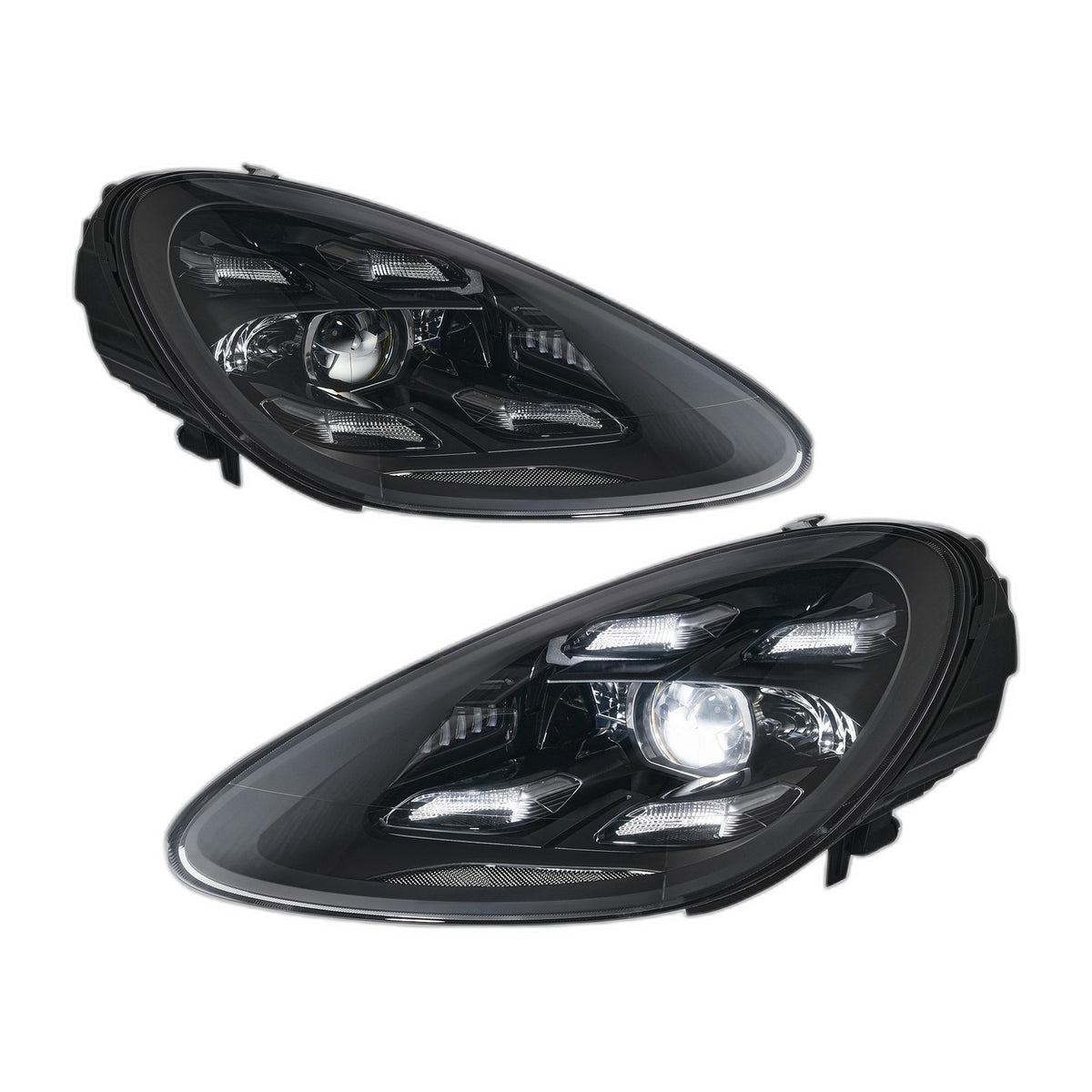 2023 Style Full LED Headlights Pair for Porsche Cayenne 958 (2011-2014)