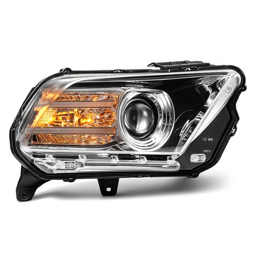 Projector headlight back housing close-up for 2010-2014 Ford Mustang