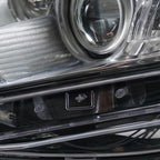 Hid headlight DOT marking close-up for 2010-2019 Lincoln MKT