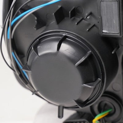 Chrome Halogen Projector headlight inner lens detail for 2010-2015 GMC Terrain SL SLE SLT (view 15)