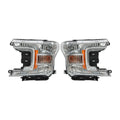 Chrome Halogen Headlights Pair for Ford F-150 (2018-2020)
