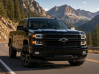 2014-2015 Chevrolet Silverado 1500 with Black Projector Halogen headlights installed