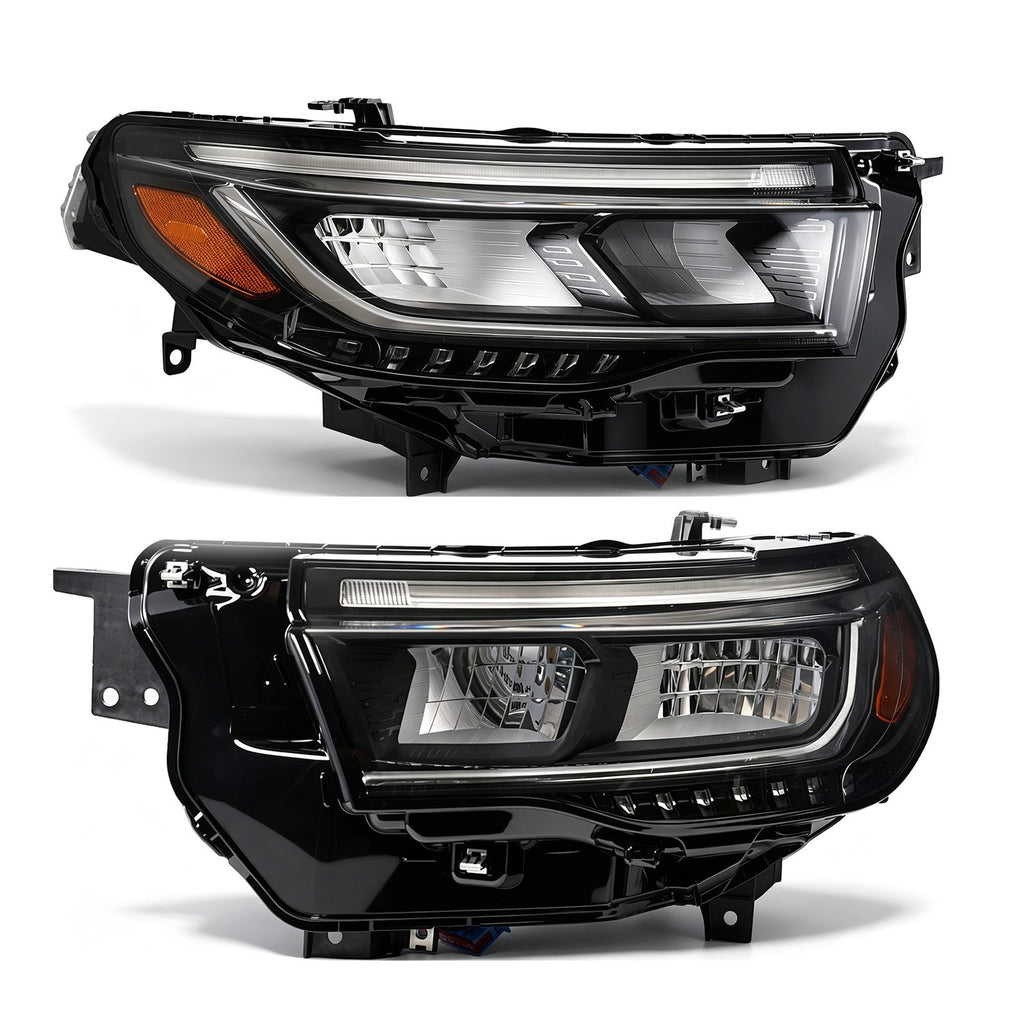 Chrome LED Headlights Pair w/ LED DRL for Ford Explorer Active (2025-2027)