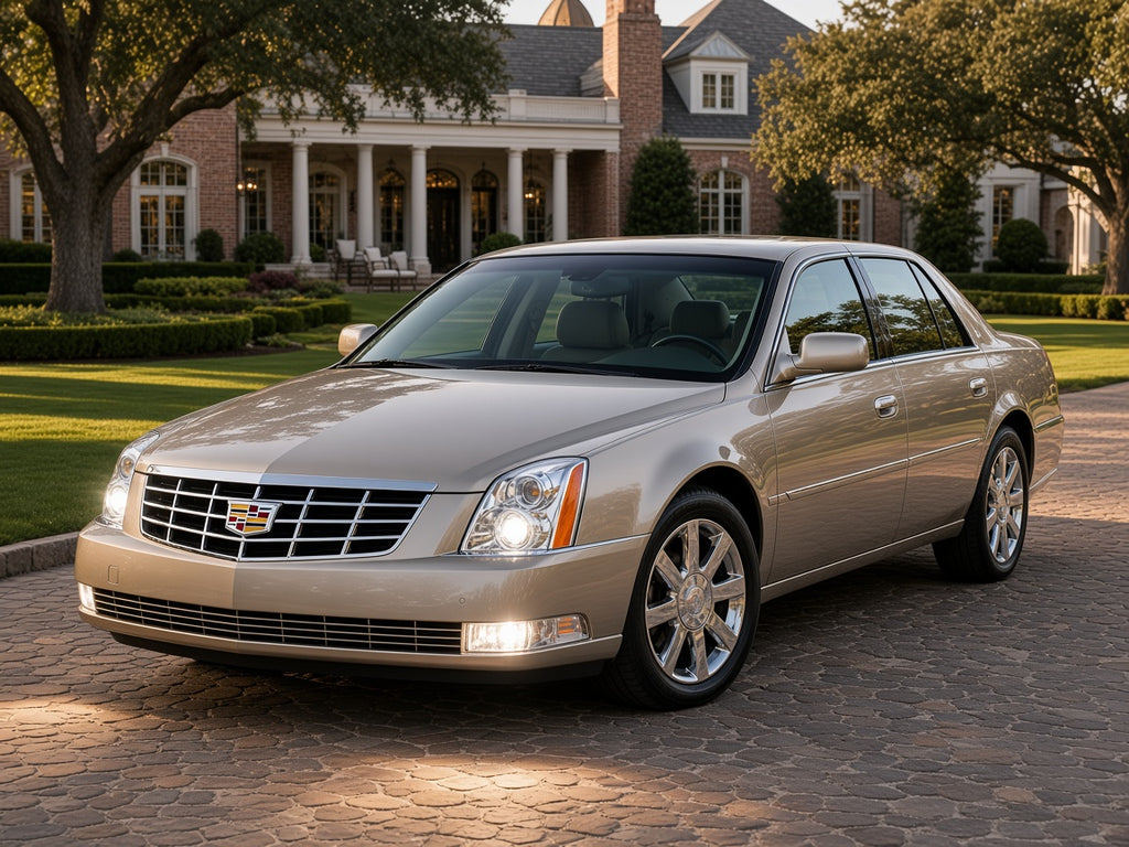 2006-2011 Cadillac DTS with Chrome HID Projector headlights installed