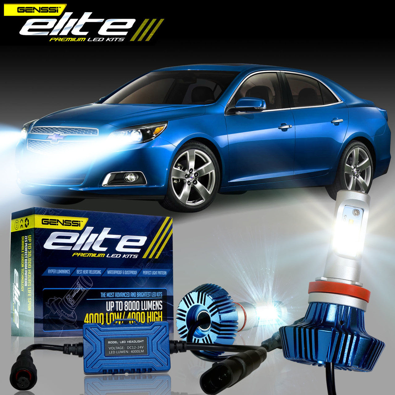 LED Headlight Conversion Kit for Jeep Wrangler JL 2018-up Lighting