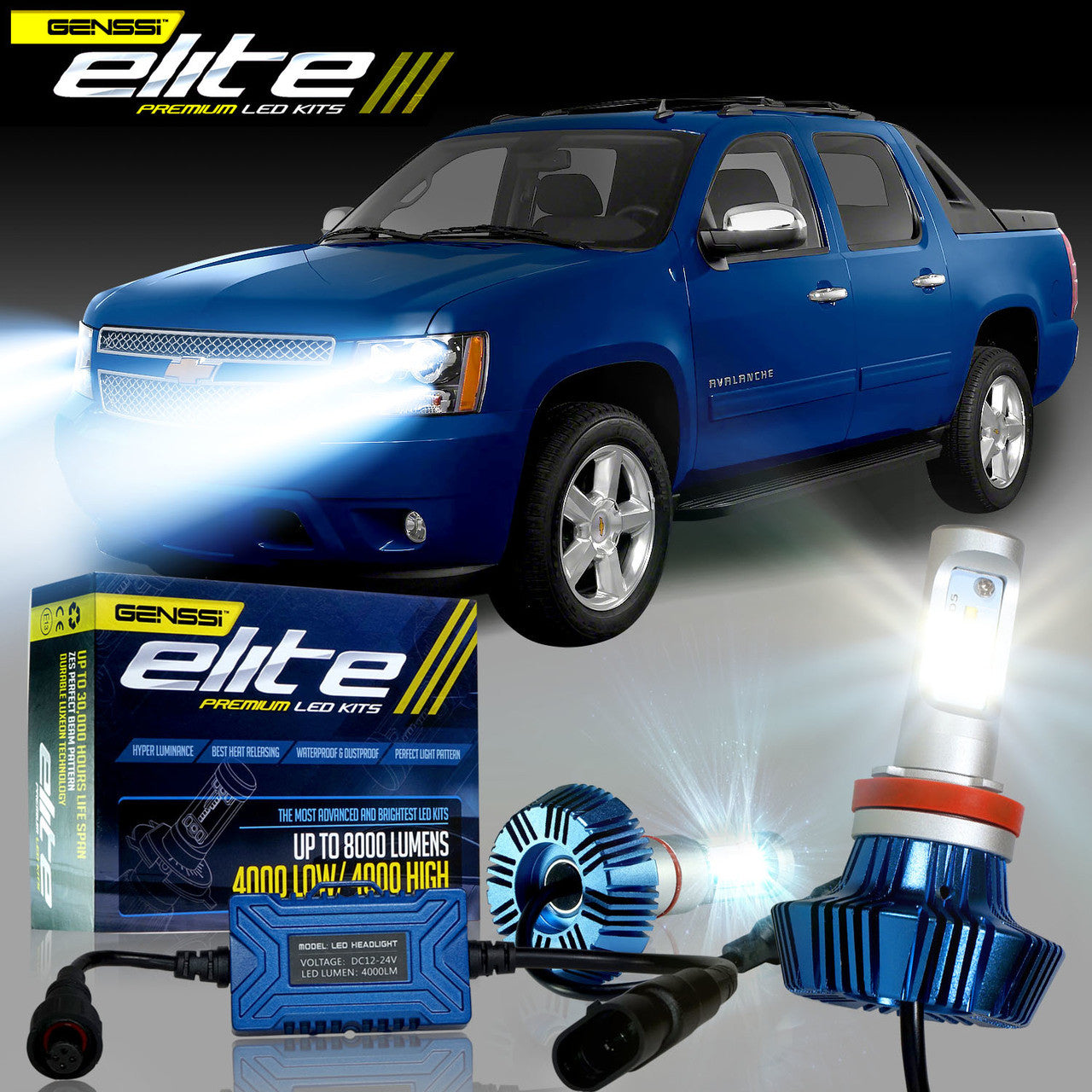 LED Headlight Conversion Kit for Jeep Wrangler JL 2018-up Lighting