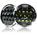 7 Inch Honeycomb Array Chrome LED Headlights Set Default Title Lighting