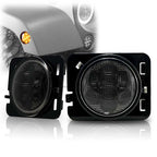 Smoked Front Fender LED Sidemarkers for Wrangler 2007 - 2018 - GENSSI Lighting