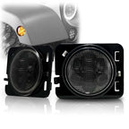 LED Sidemarker Smoked Lens Lights for Jeep Wrangler JK 2007 - 2017 - GENSSI Lighting