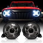 Cyclone LED Headlights for Wrangler JL & Gladiator 2018+ - GENSSI Lighting