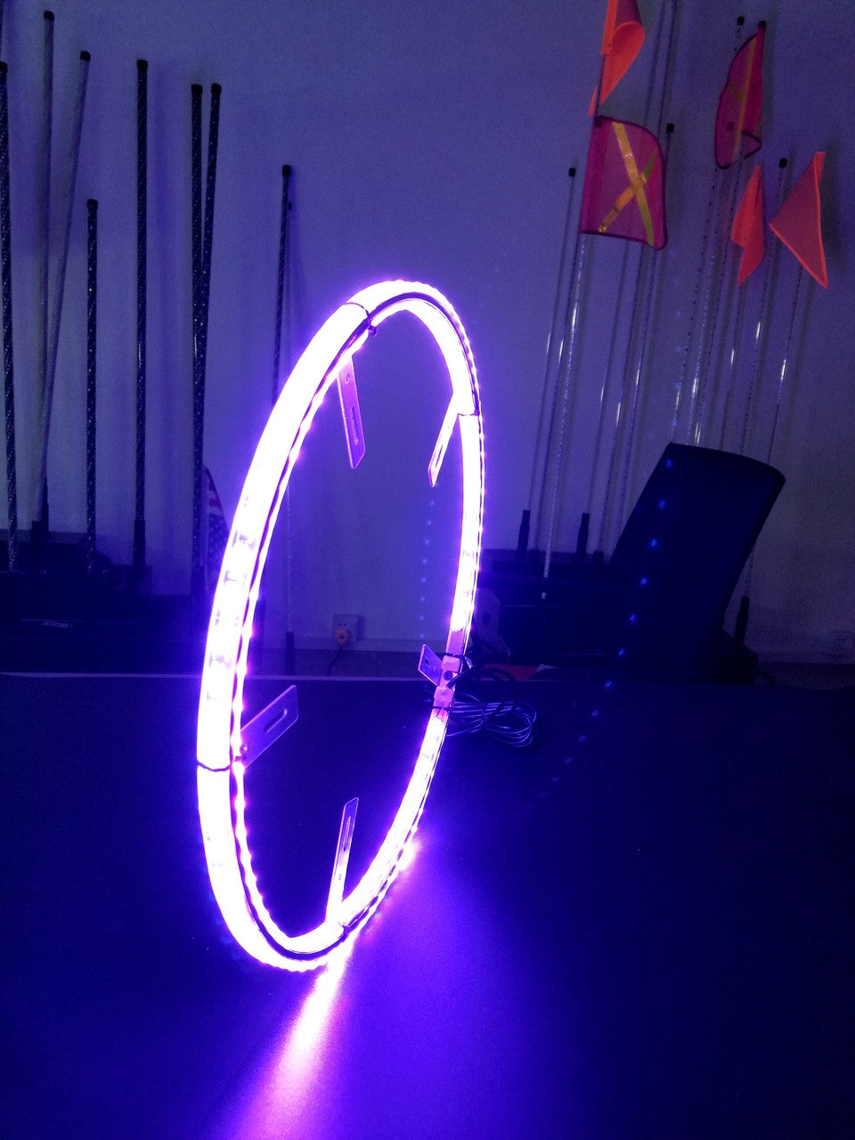 LED Wheel Lights Kit with Turn Signal and Red Brake Function Lighting