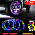 LED Wheel Light Kit Chase Moving Signal and Brake Function Wireless 18" Default Title Lighting