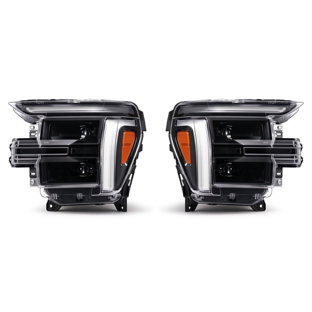 LED Projector Headlights Pair w/ LED Module for Ford F-150 Raptor (2024-2026)