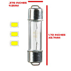 212 211 - 2 212 - 2 Festoon LED Dome Map Interior Light bulbs (2 Pack) - GENSSI Lighting