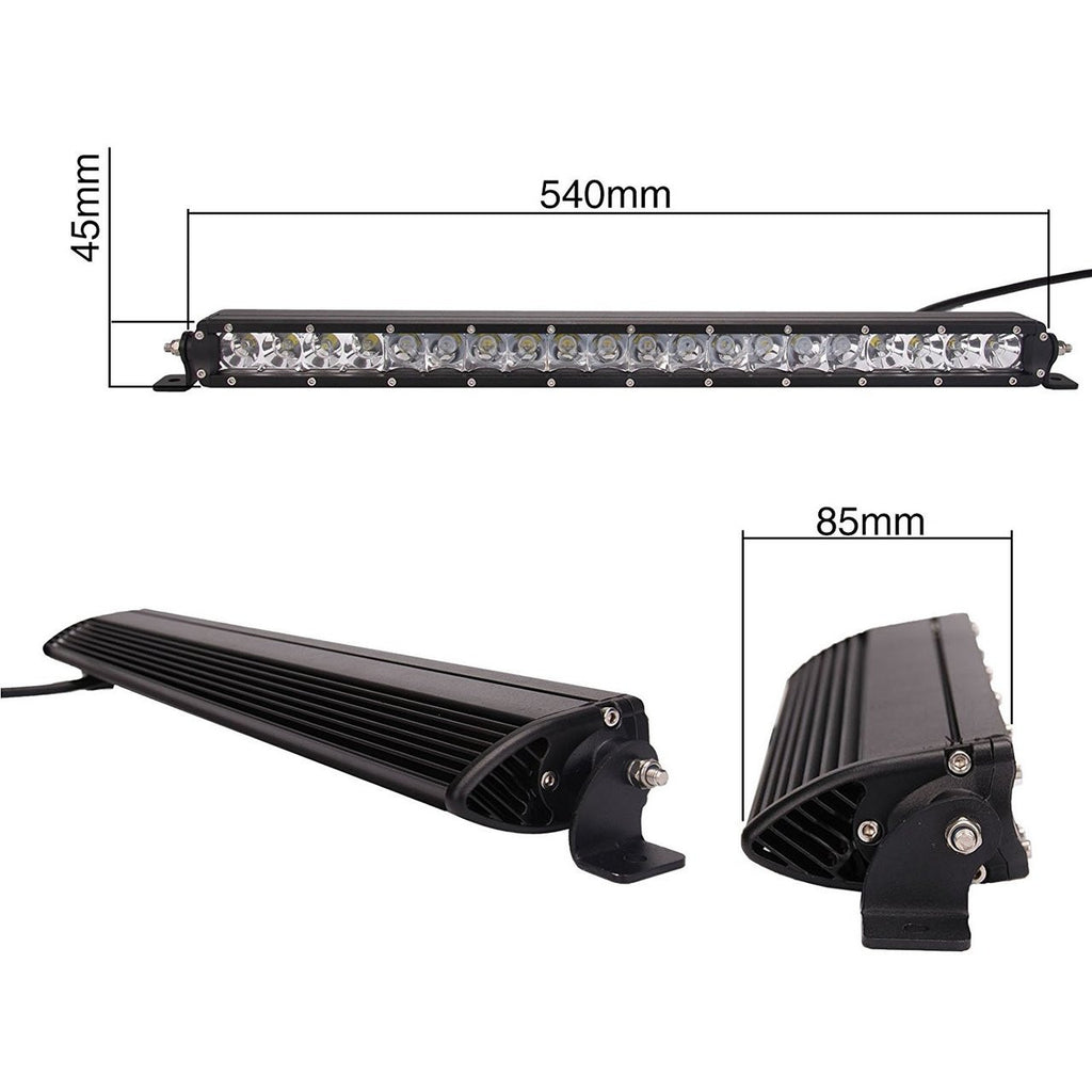 LED Light Bar 100W 21 Inches Side Bracket Lighting