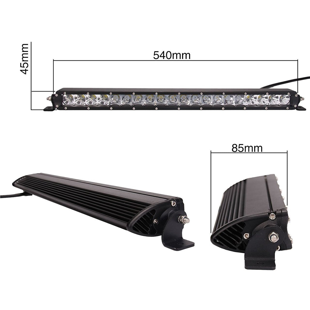 LED Light Bar 100W 21 Inches Side Bracket Lighting