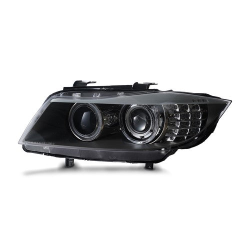 Halogen headlight wiring close-up for 2009-2012 BMW 3 Series E90