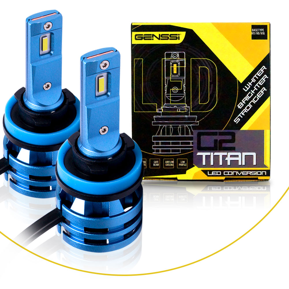 G2 Titan LED Headlight Conversion Kit Bulbs H11 H8 H9 H16 OSRAM Lighting