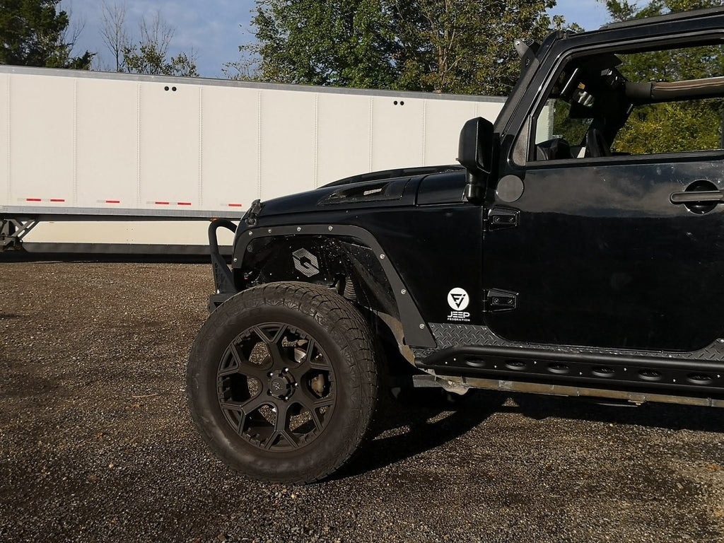 JF Steel Fender Delete Kit for Wrangler JK 2007-2018 Exterior Part