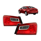 Chrome Halogen Outer Tail Lights Pair for Chevy Malibu (2016-2025)