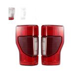 Chrome Full LED Tail Lights Pair for Ford F-250 F-350 Super Duty Halogen Models (2017-2022)